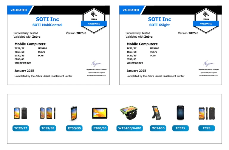 SOTI Zebra validated_Lexter